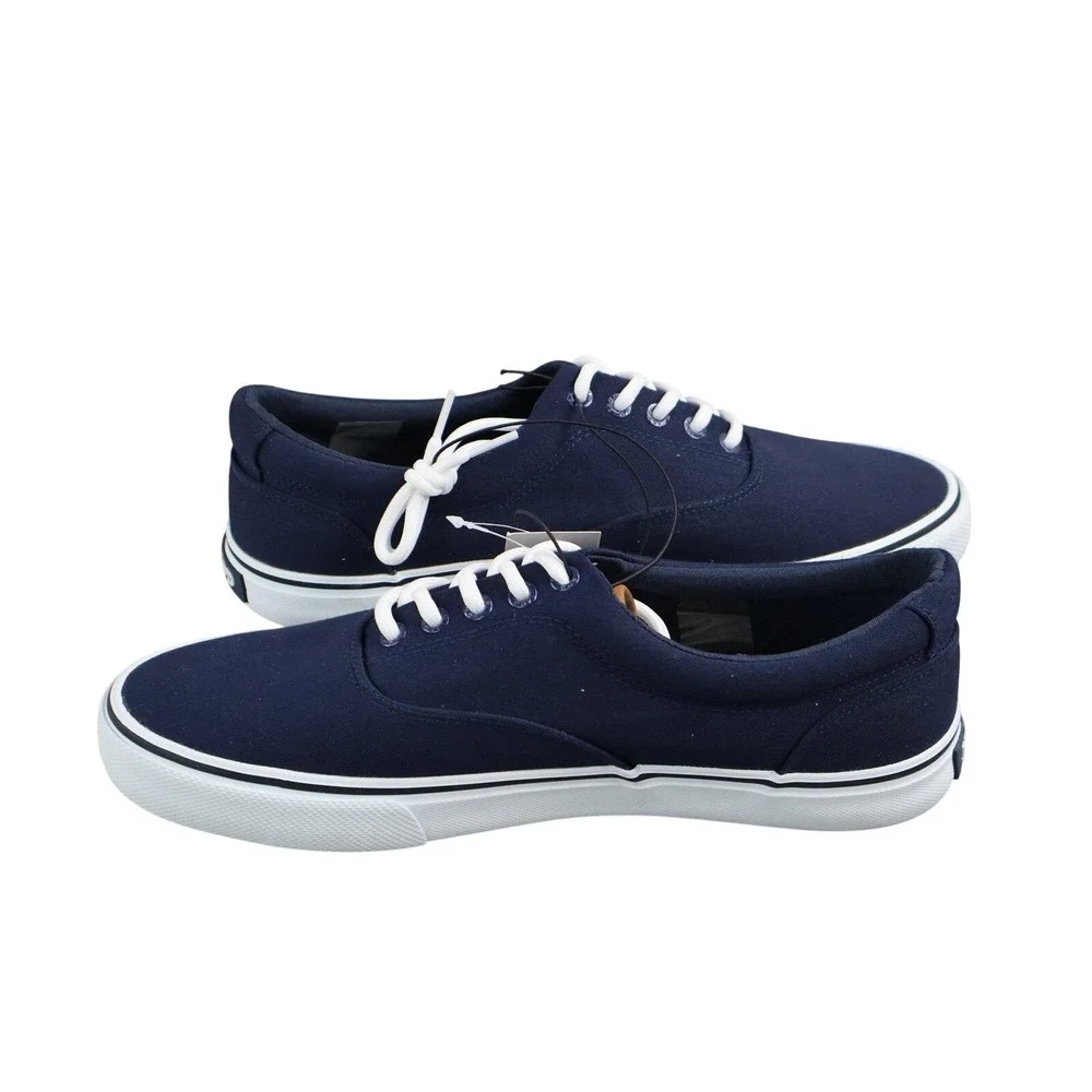 IZOD Rangley Shoes Mens Size 9 Navy Lace‎ Up Casual Canvas Memory Foam 1851110